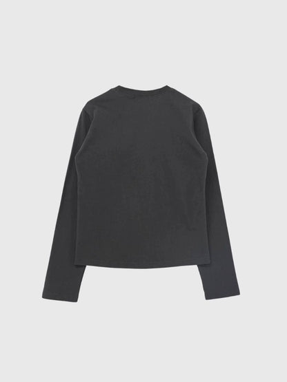 star print basic long tops