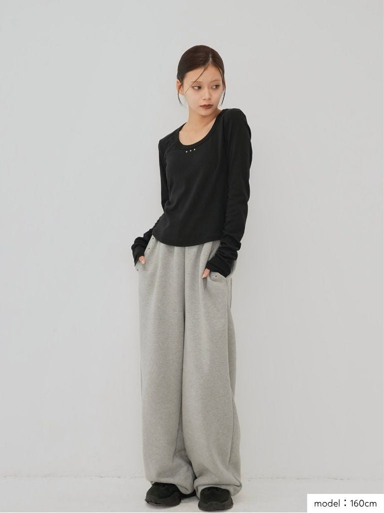 u neck stud tops
