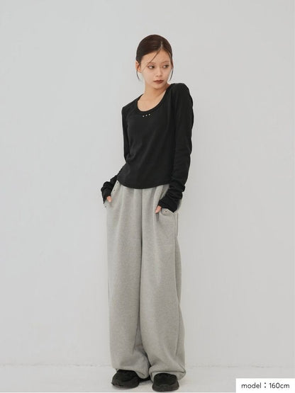 u neck stud tops