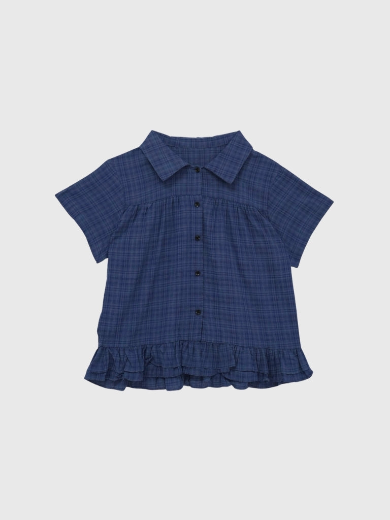 gather frill blouse