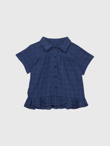 gather frill blouse
