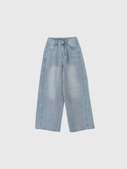 glitter wide denim pants