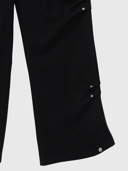 cotton side eyelet pants