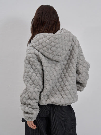 soft quilting hoodie