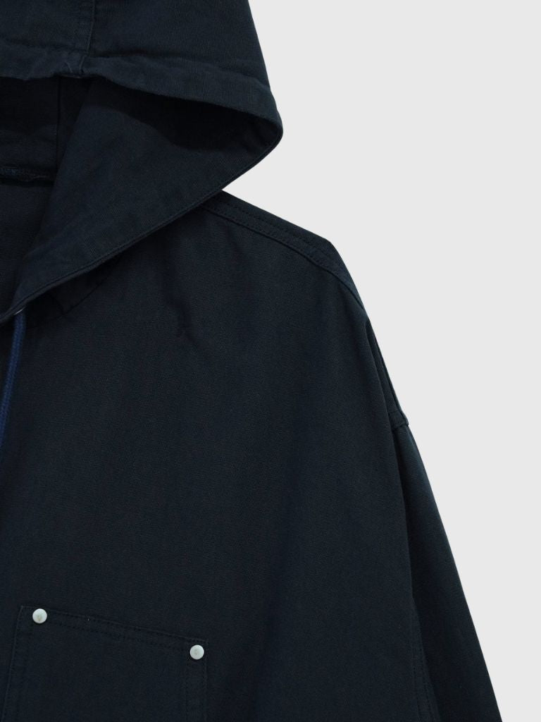 over pocket zip up hoodie