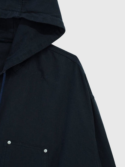 over pocket zip up hoodie