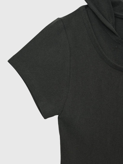 hooded tee tops