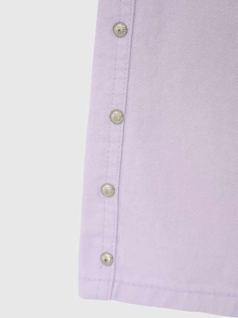 side stud bermuda pants