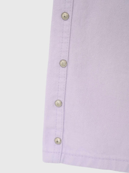 side stud bermuda pants