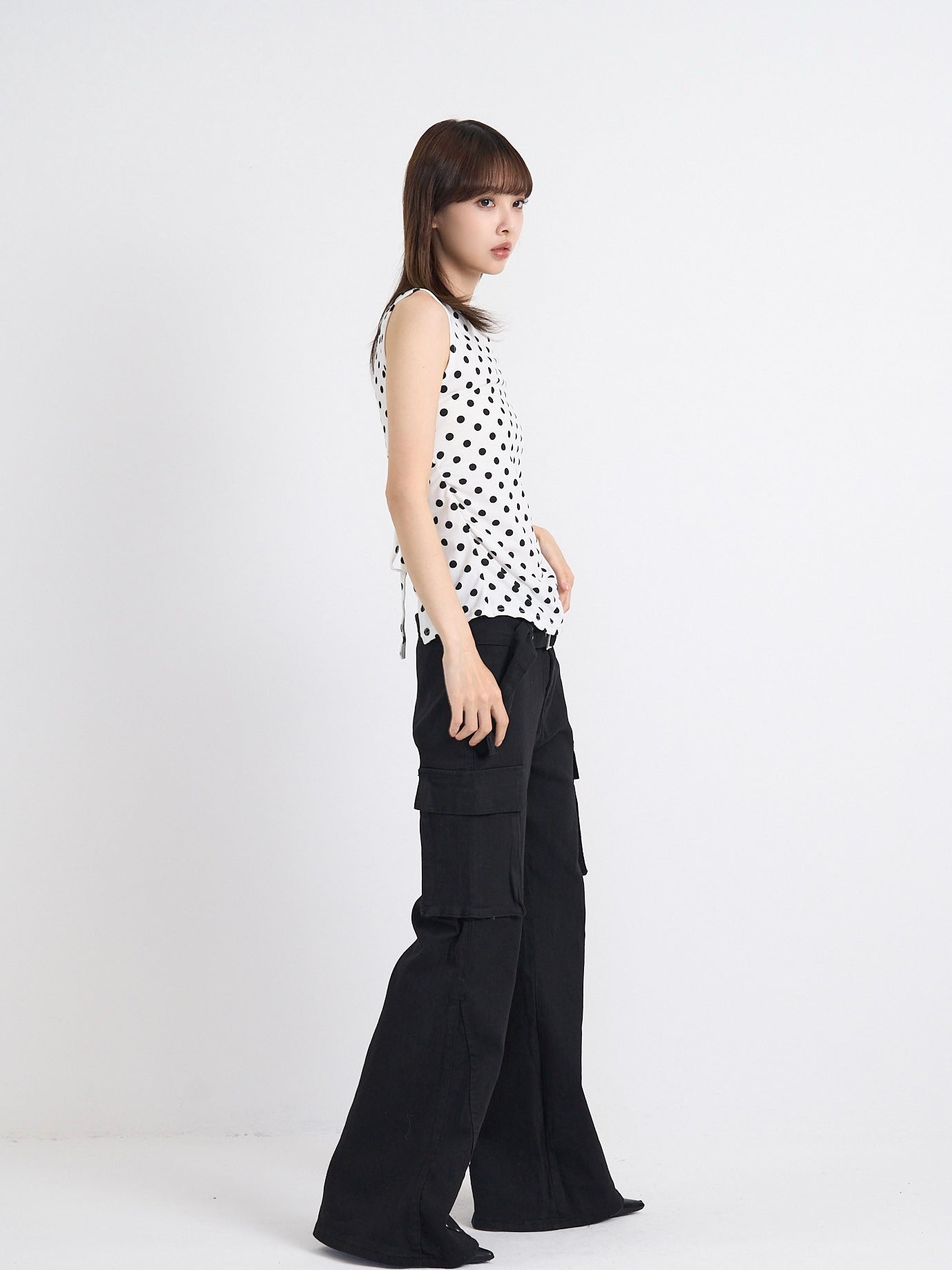 dot back cut out tops