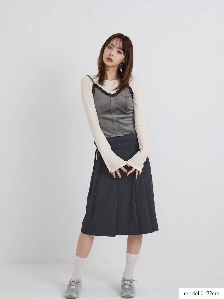 round neck button sleeve tops