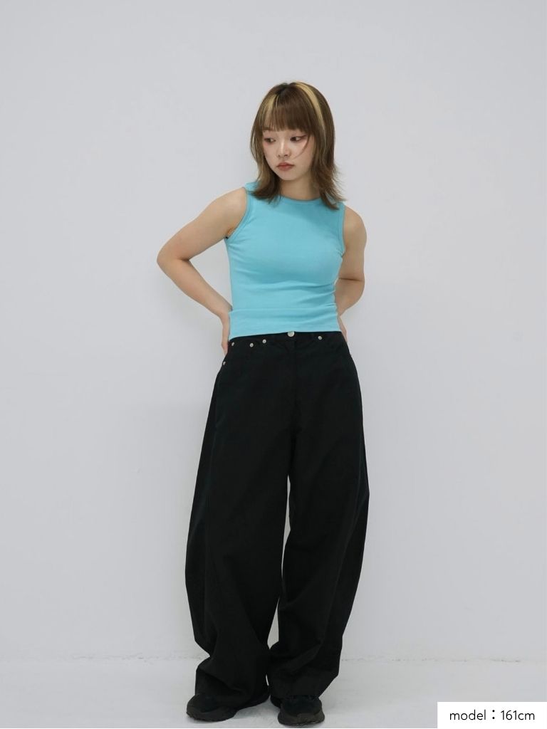 color rib tank top