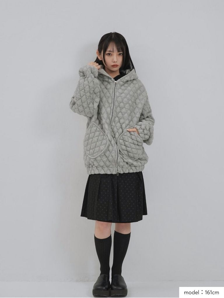 soft quilting hoodie