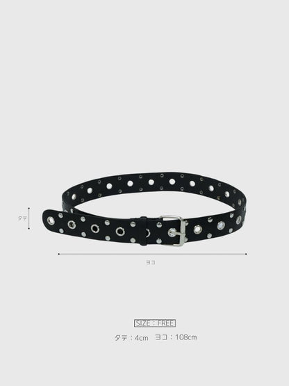 thick eyelet belt