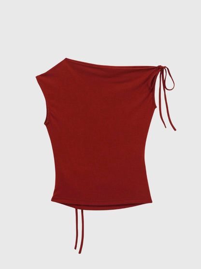 eyelet one shoulder tops