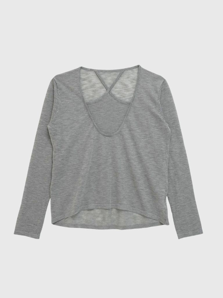 sheer cross knit