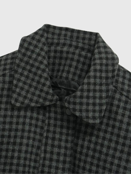 check pocket blouson