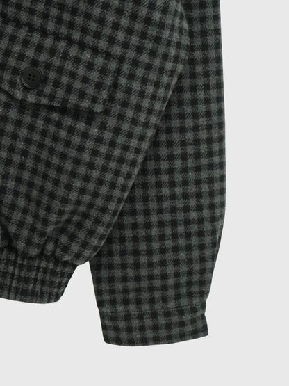 check pocket blouson