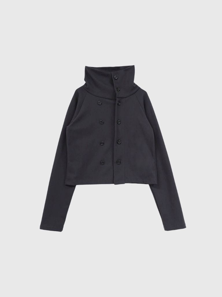 minimal double button cardigan