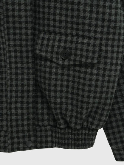 check pocket blouson