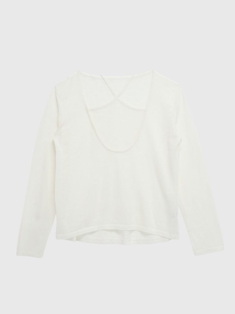 sheer cross knit