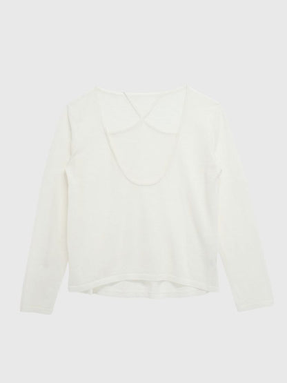 sheer cross knit