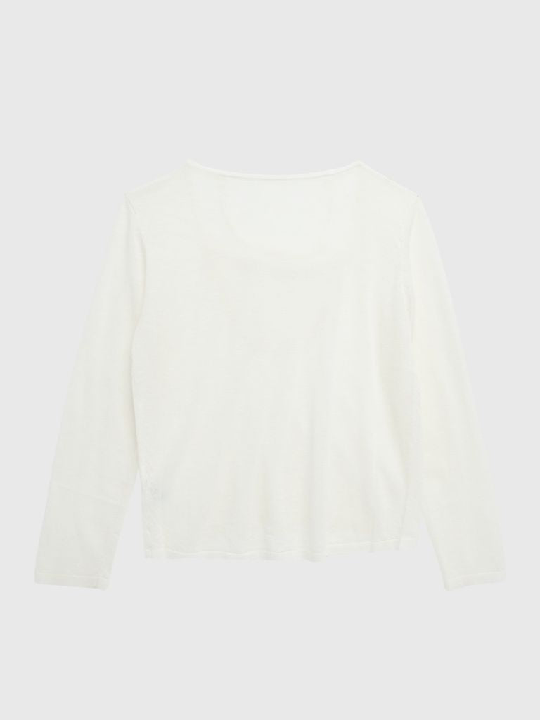 sheer cross knit