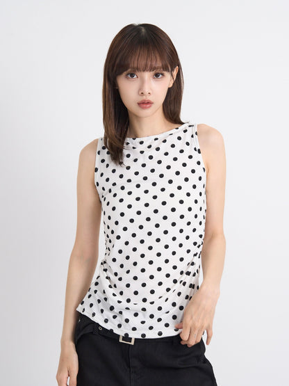 dot back cut out tops