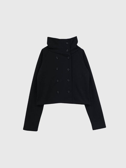 minimal double button cardigan