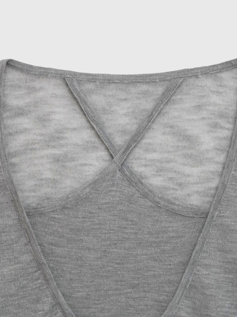 sheer cross knit