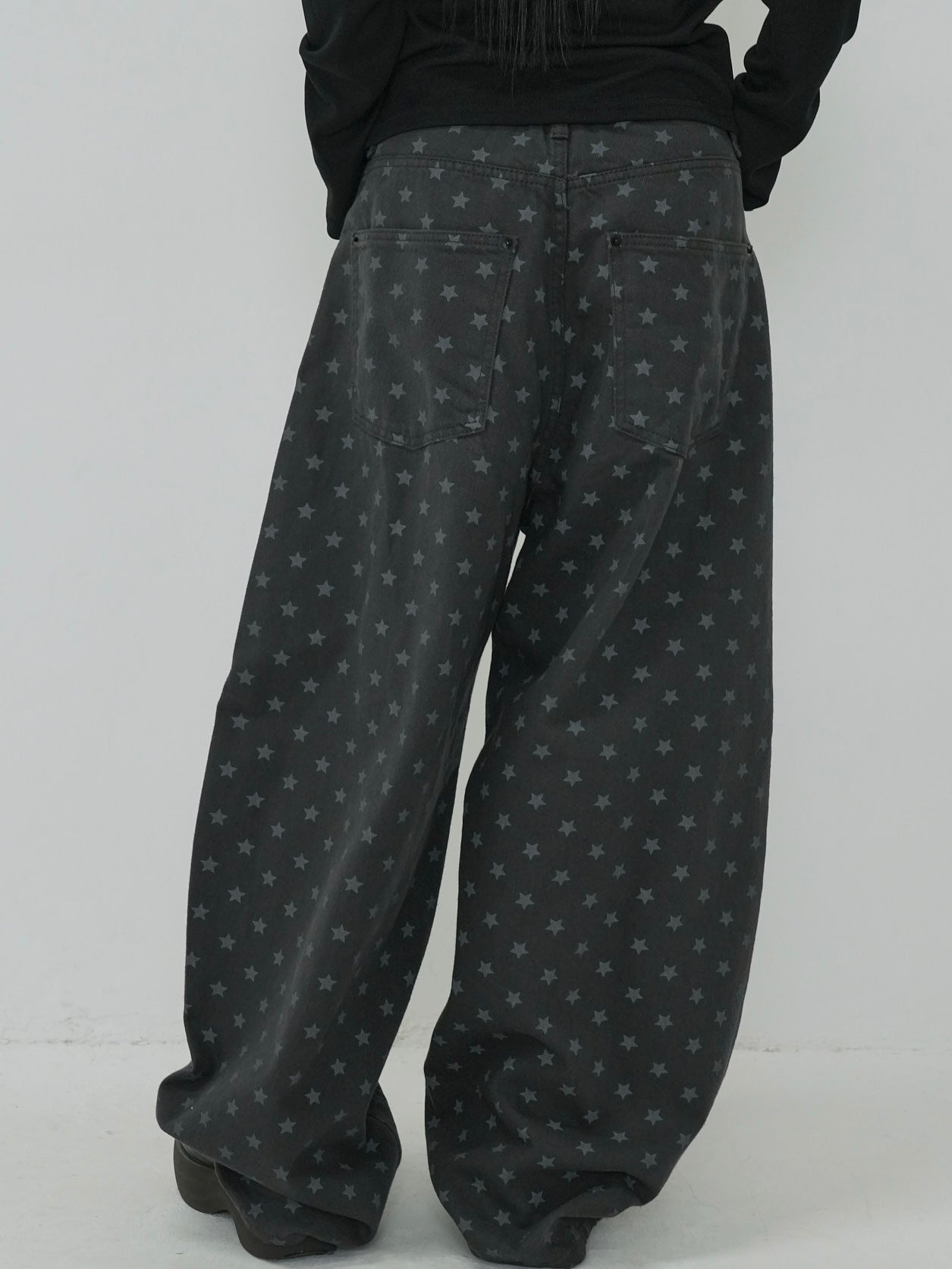 star dot balloon pants