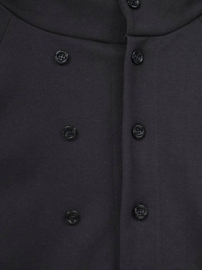 minimal double button cardigan