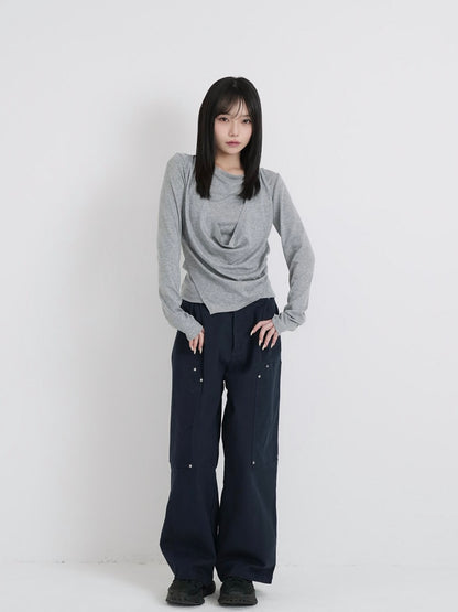 halter drape tops