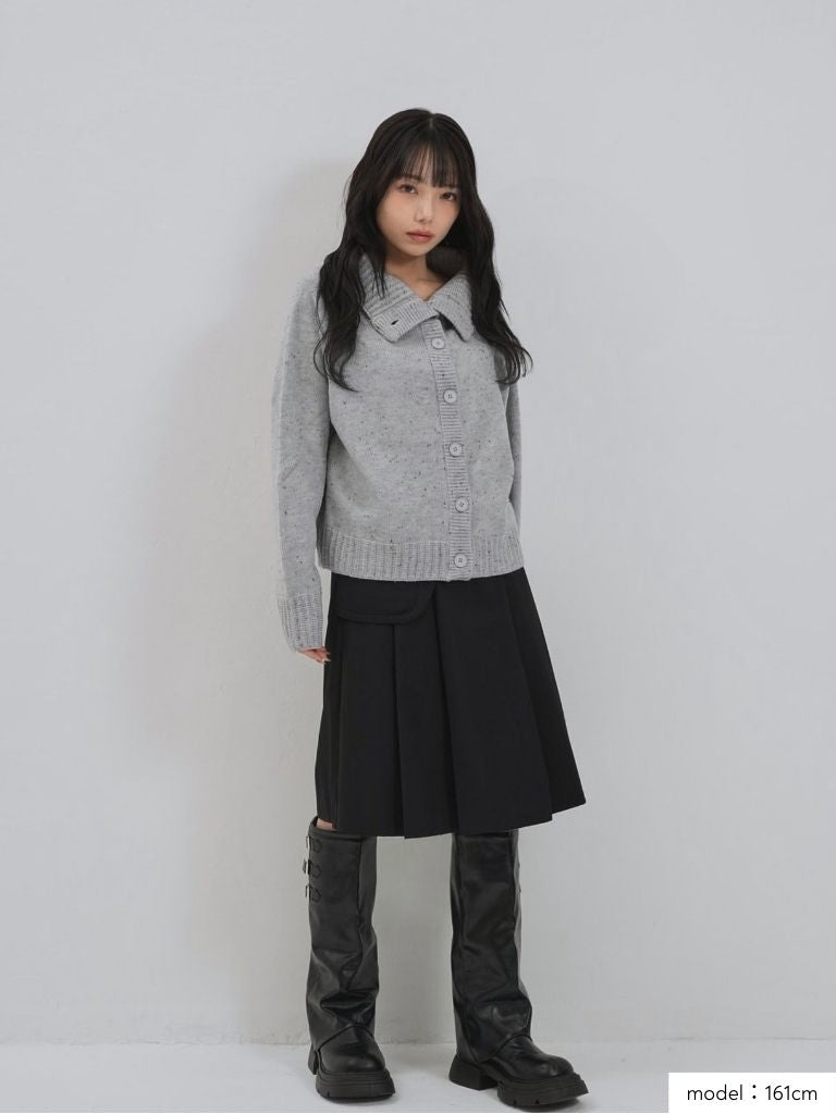 nep high neck cardigan