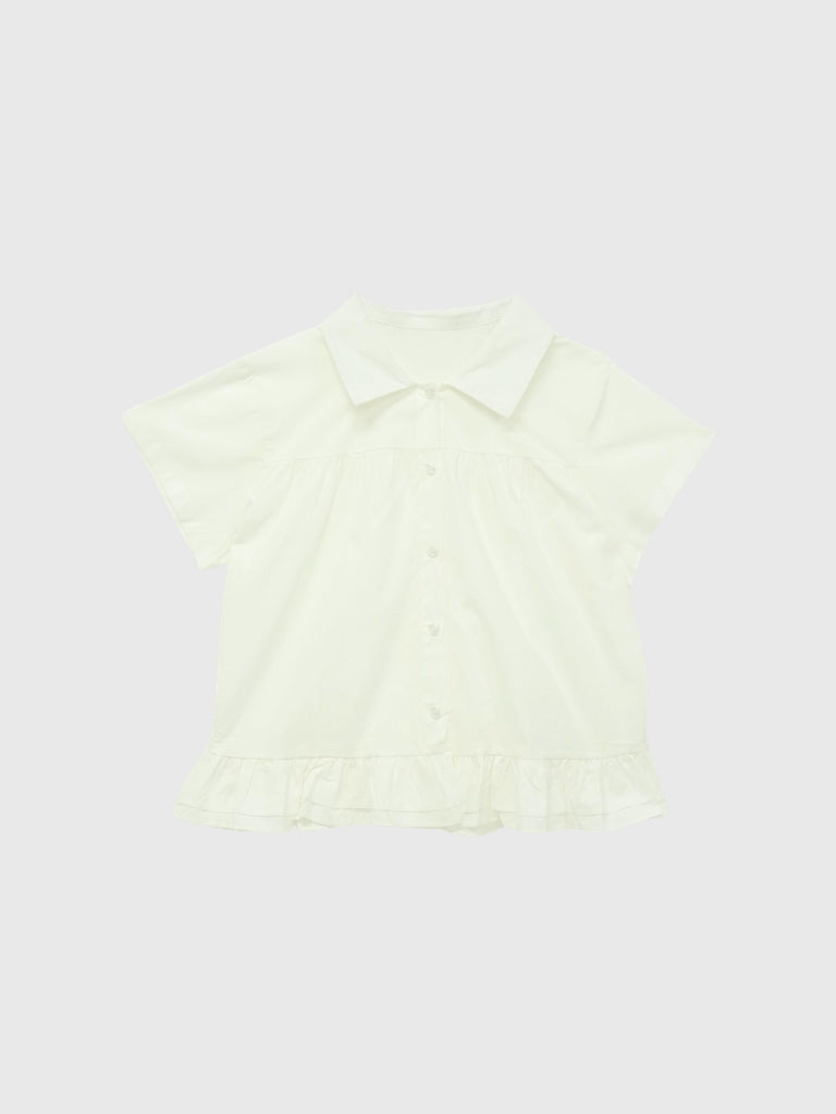 gather frill blouse