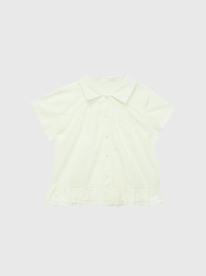 gather frill blouse
