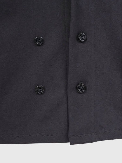 minimal double button cardigan