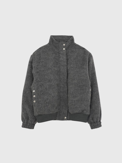 mohair snap blouson