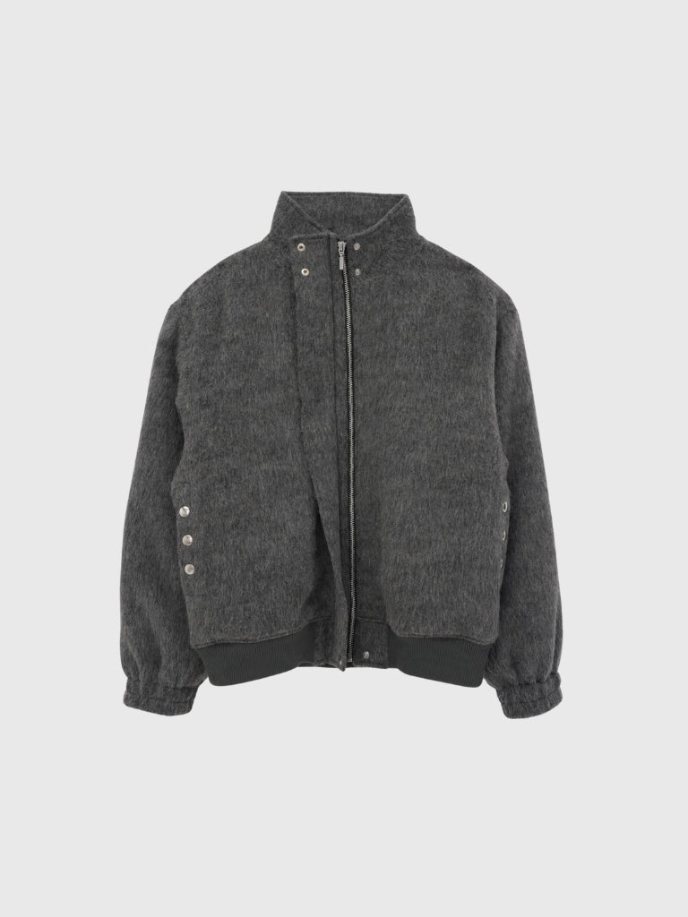 mohair snap blouson