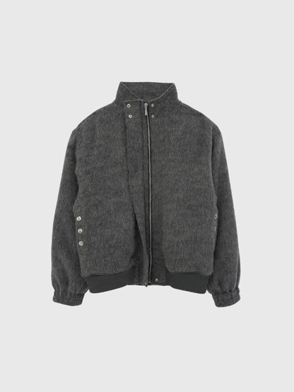 mohair snap blouson