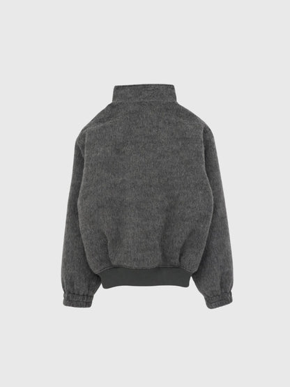 mohair snap blouson