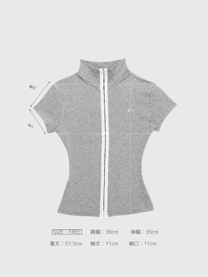 slim hook detail tops