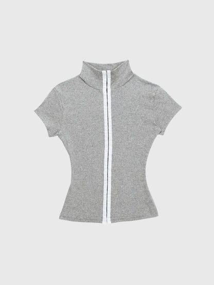 slim hook detail tops
