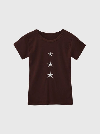 vertical star print tops