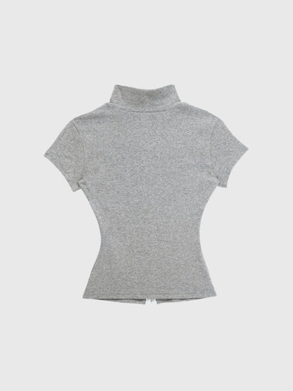 slim hook detail tops