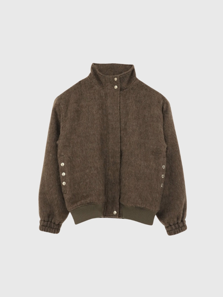 mohair snap blouson