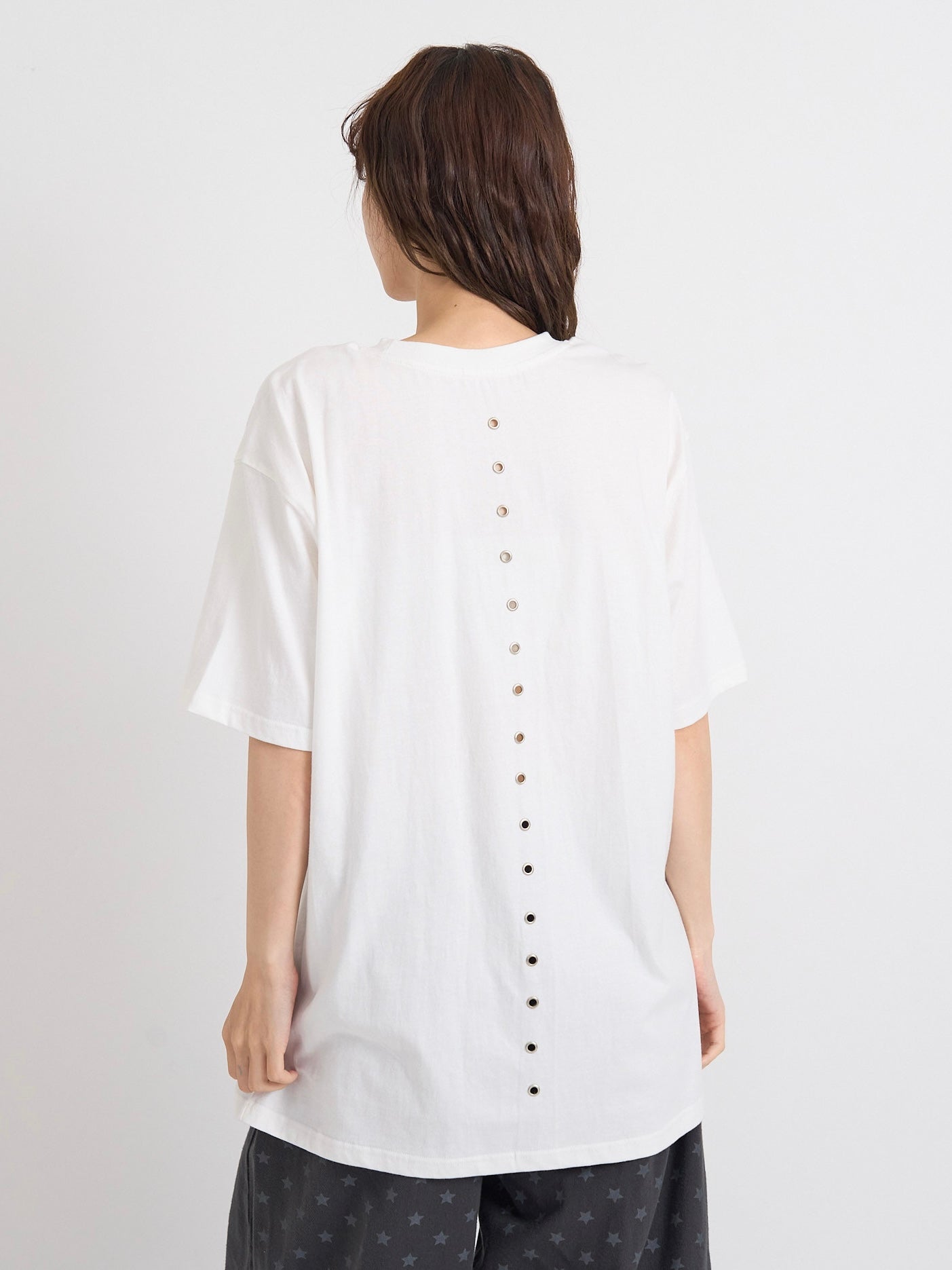 back eyelet line tops