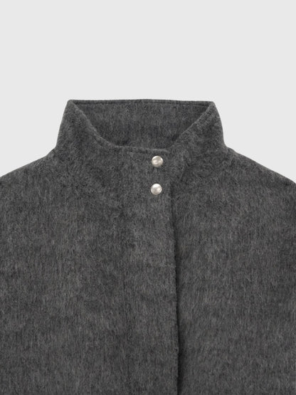 mohair snap blouson