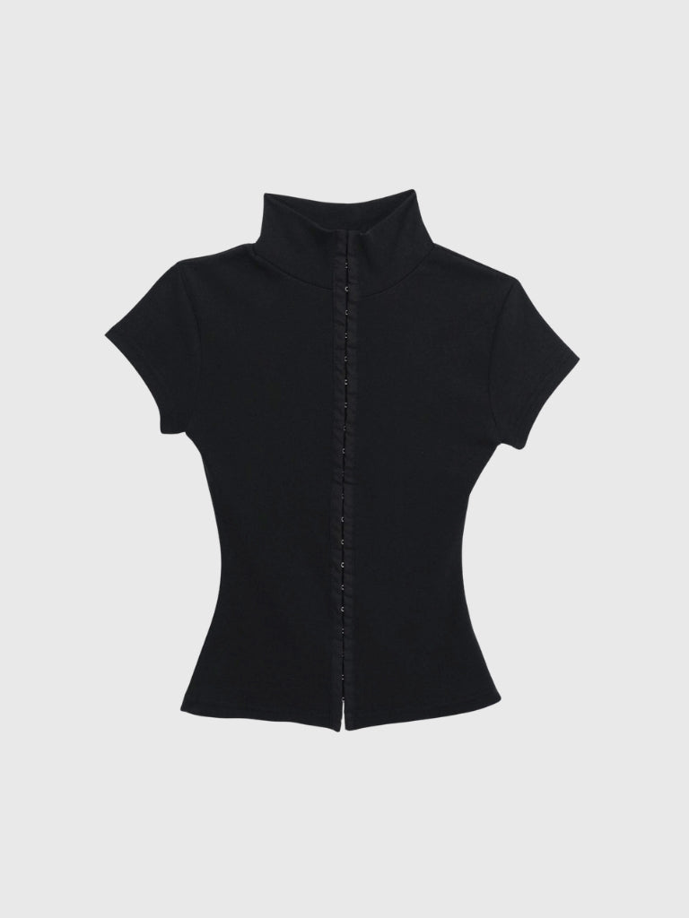 slim hook detail tops