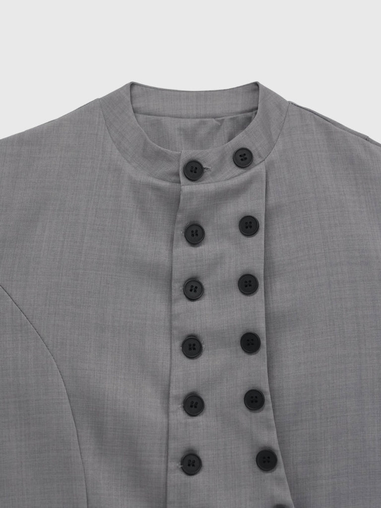 front double button tops